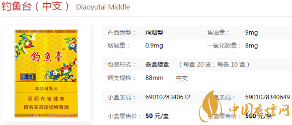 釣魚(yú)臺(tái)系列的香煙價(jià)格及圖片一覽 性?xún)r(jià)比高的釣魚(yú)臺(tái)香煙推薦